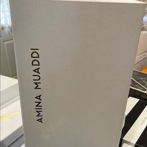 Amina Muaddi Elegant White Box